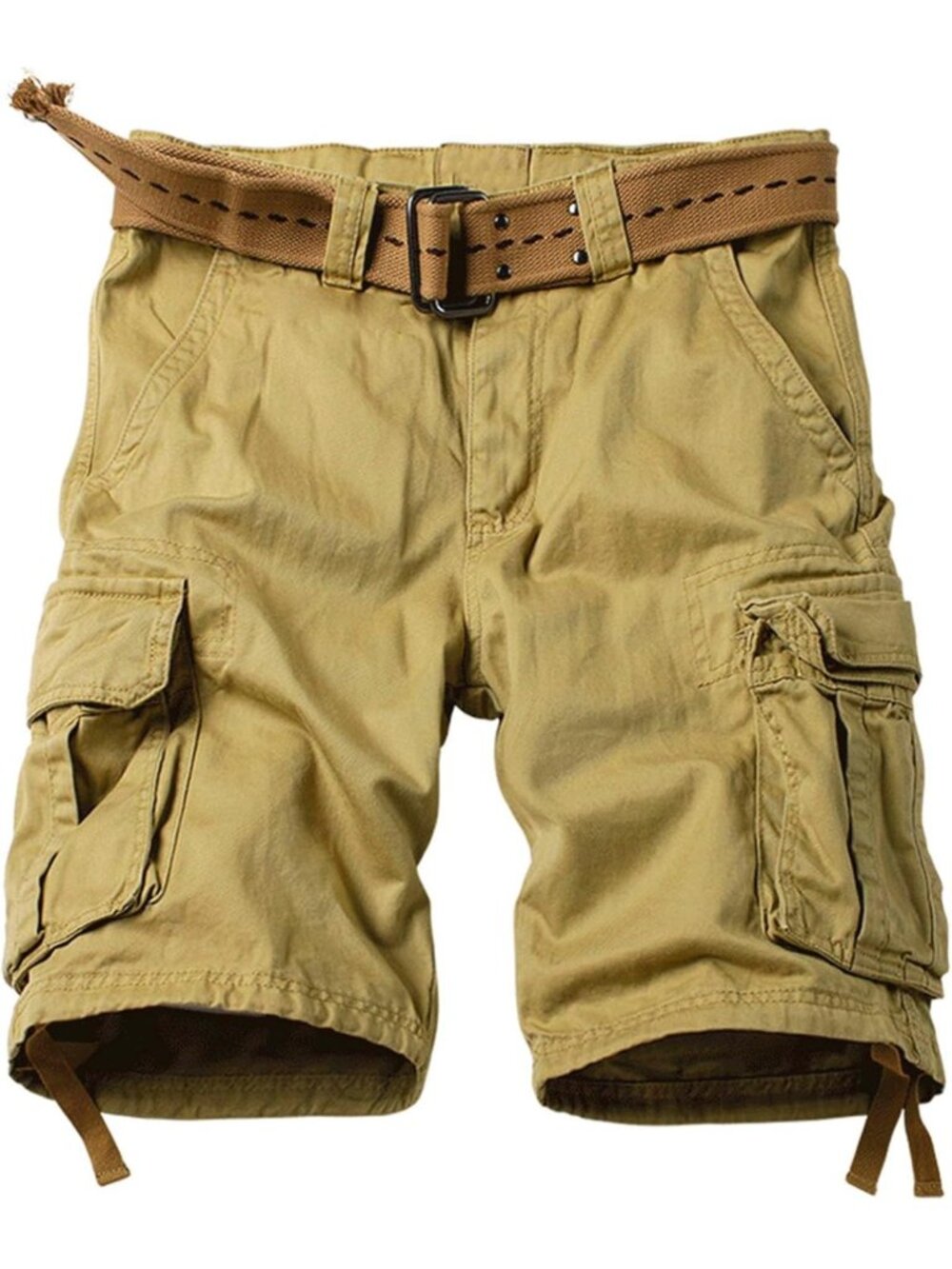 Men's Camo Cargo Shorts - Cotton Casual Outdoor Work Shorts, Relaxed Fit